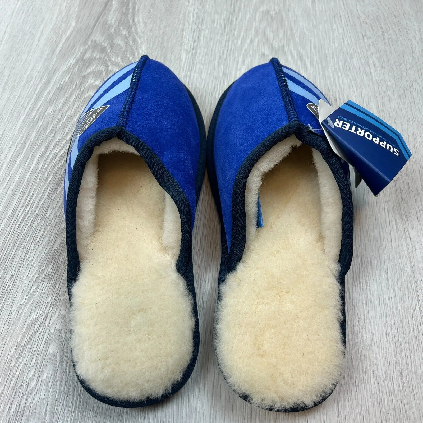 NRL NSW Blues State of Origin Merino Wool Slippers Size US W 6 / M 5 (New)