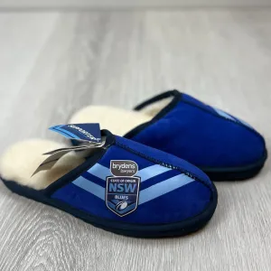 NRL NSW Blues State of Origin Merino Wool Slippers Size US W 6 / M 5 (New)