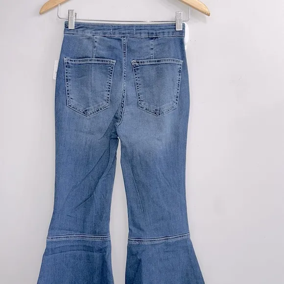 NWT Free people Just Float On Flare western preppy rodeo retro inspired Jeans