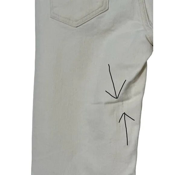NWT Madewell Kick Out Full-Length Jeans Raw Hem Vintage Canvas Size 29