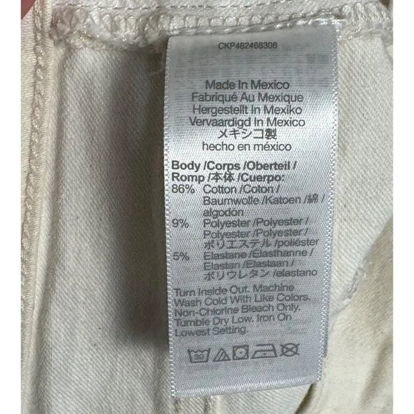 NWT Madewell Kick Out Full-Length Jeans Raw Hem Vintage Canvas Size 29