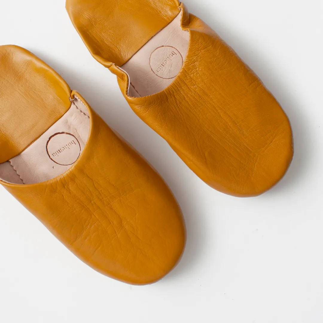 Ochre Small Babouche Slippers