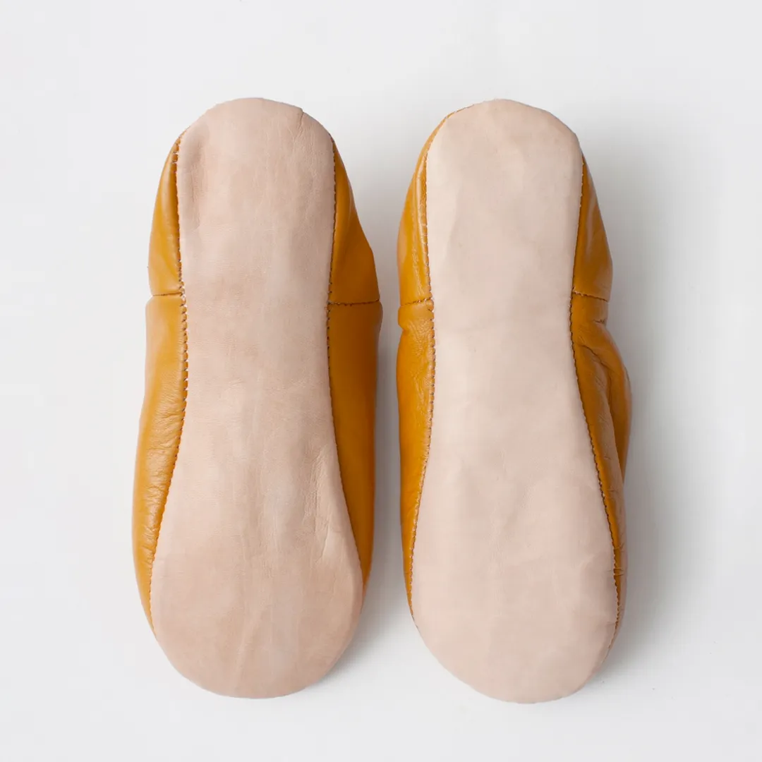 Ochre Small Babouche Slippers