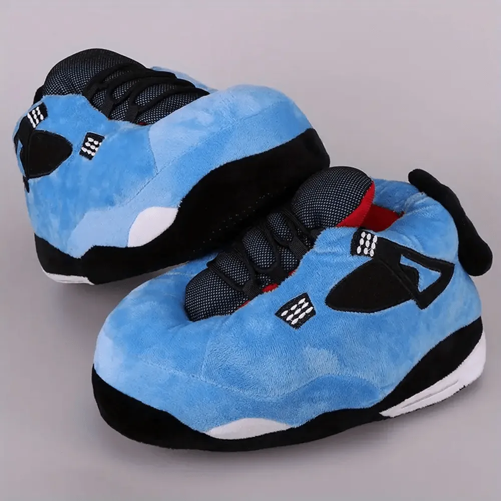 ONE SIZE FITS MOST JORDAN LIKE ULTRA COZY & FUZZY FLEECE SNEAKERS