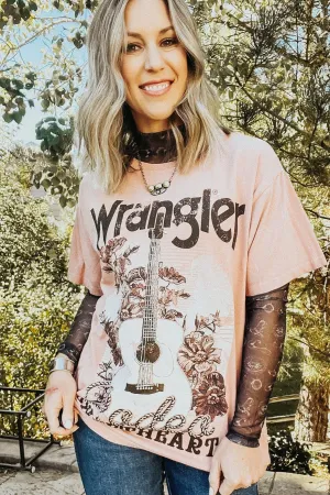 Oversized Misty Rose Rodeo Sweetheart Graphic Tee