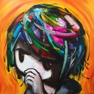Painting by Yoshiro Kawakami  : "Normalize" - 41×41cm