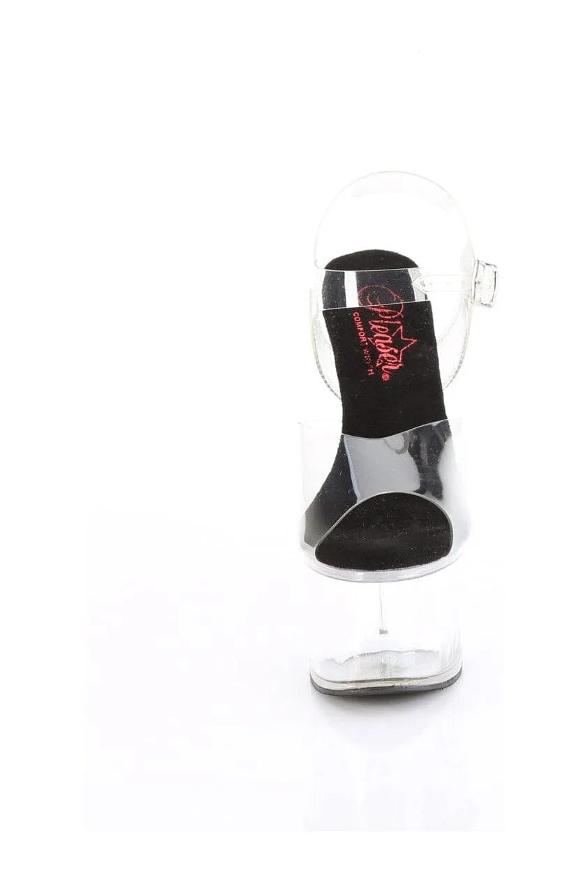 PASSION-708 Clear Vinyl Sandal