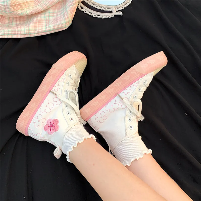PASTEL PINK/PURPLE SAKURA CANVAS SHOES UB2526