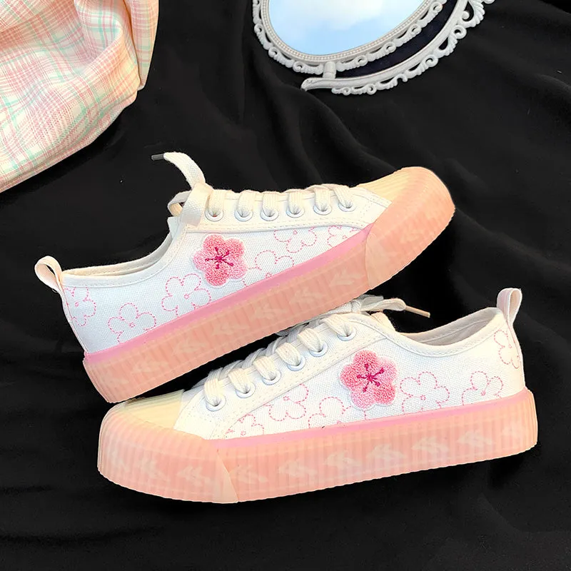 PASTEL PINK/PURPLE SAKURA CANVAS SHOES UB2526