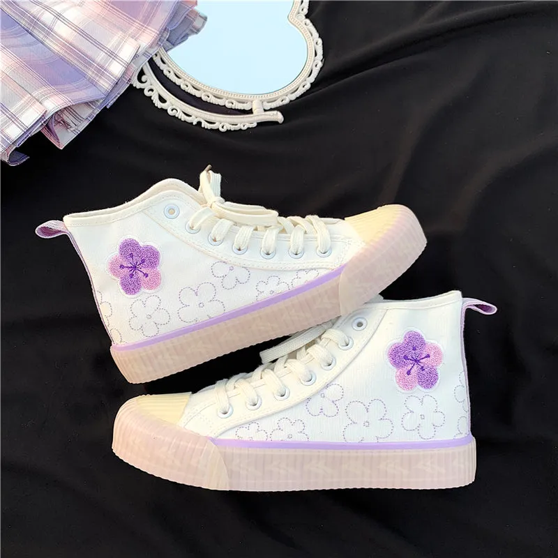 PASTEL PINK/PURPLE SAKURA CANVAS SHOES UB2526