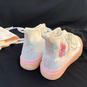 PASTEL PINK/PURPLE SAKURA CANVAS SHOES UB2526