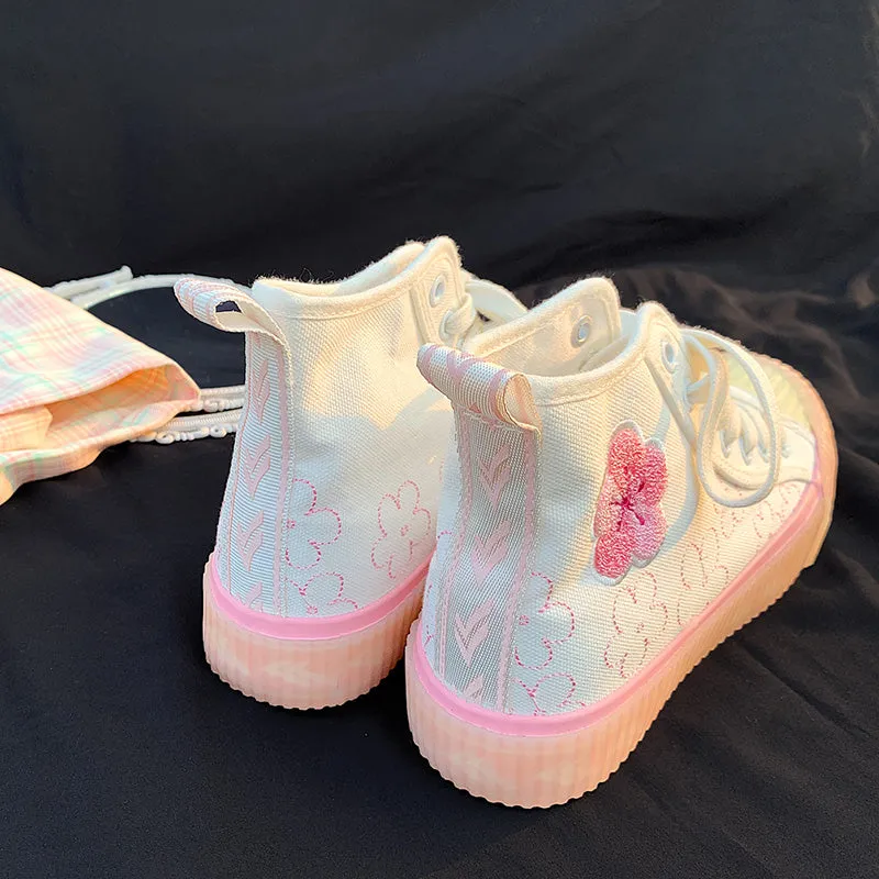 PASTEL PINK/PURPLE SAKURA CANVAS SHOES UB2526