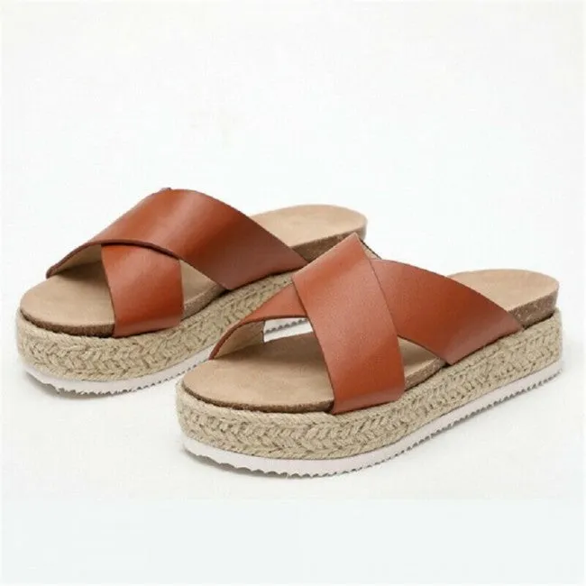 Platform Colour Strap Sandals