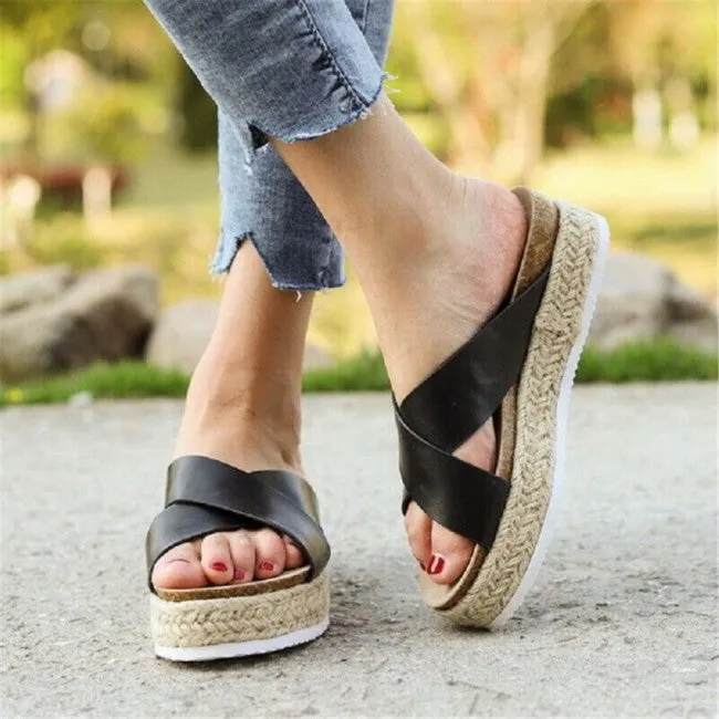 Platform Colour Strap Sandals
