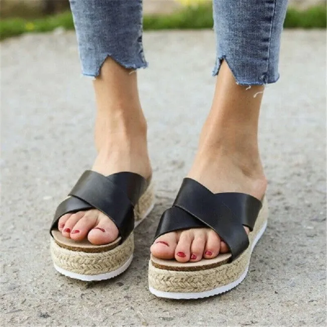 Platform Colour Strap Sandals