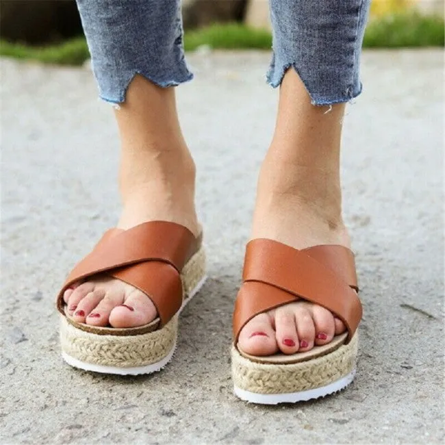 Platform Colour Strap Sandals