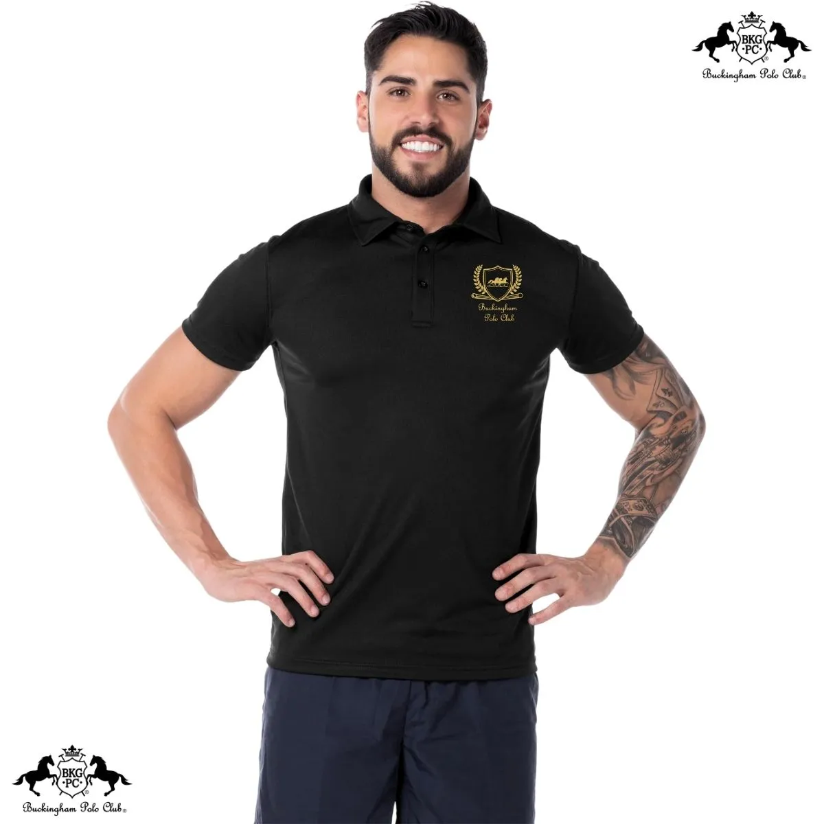 Playera Deportiva Hombre Tipo Polo  Buckingham Polo Club Royal