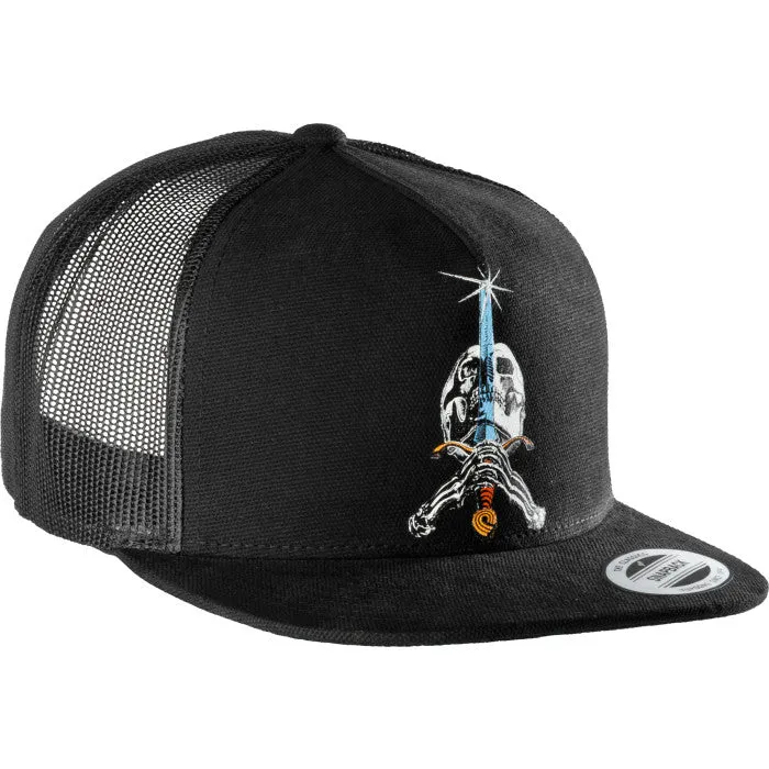 Powell Peralta Skull And Sword Trucker Cap Black
