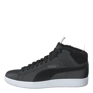 Puma Smash V2 Mid Wtr L Puma Black-dark Shadow- White