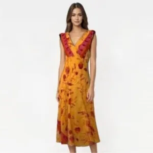 Rabit Rabit Flowy Midi Cocktail Dress
