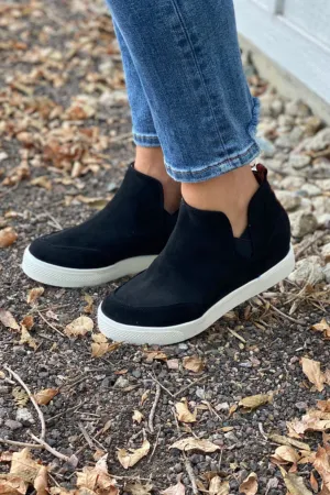 REBEKAH WEDGE SNEAKER WITH ACCENT ON BACK 2 COLOR OPTIONS