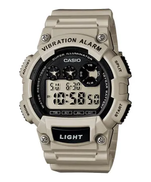Reloj casual correa de resina W-735H-8A2V
