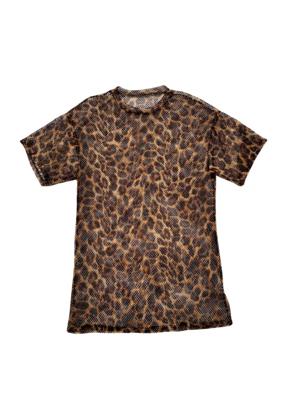Remi Mesh Mini Dress - Leopard