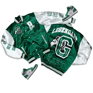 RETRO LABEL Legendary Satin JACKET (RETRO 1 Gorge Green)