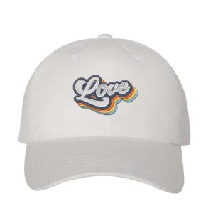 Retro Love Embroidered Baseball Cap – Bold Statement Hat