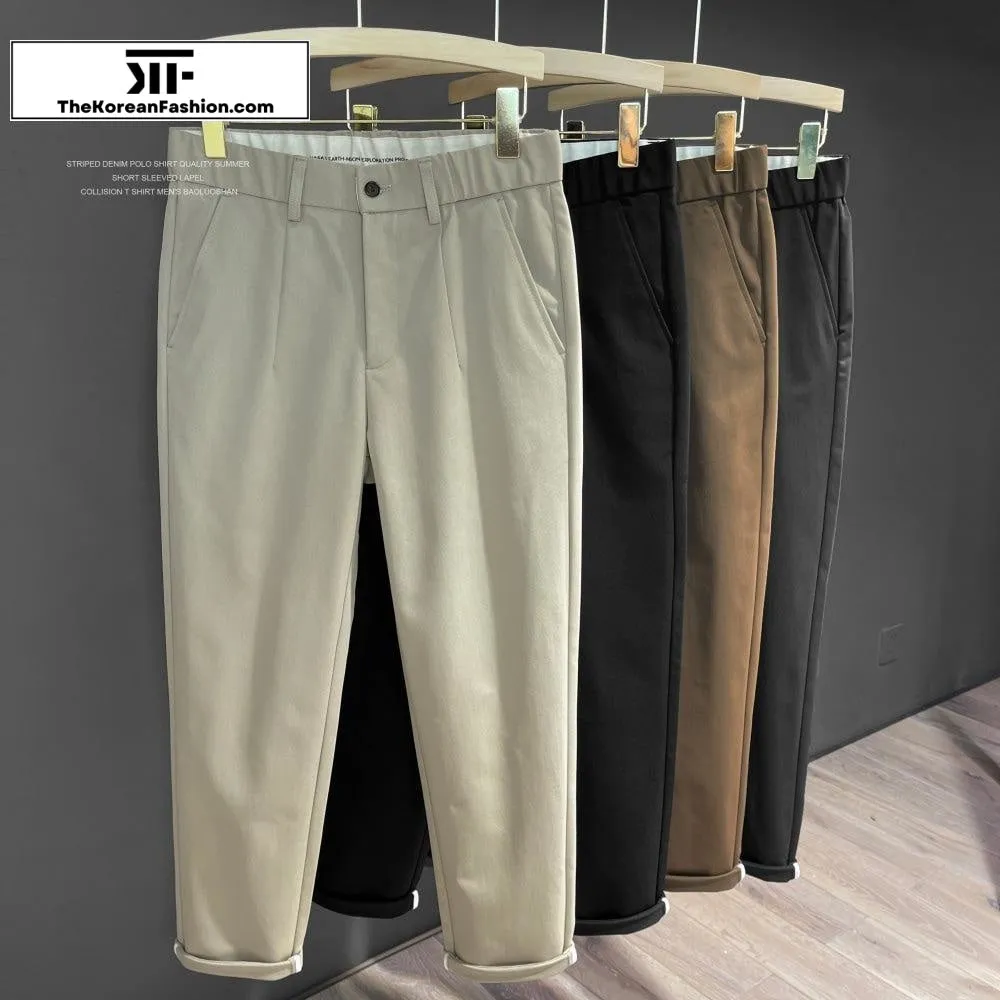 Retro Tapered Casual Pants