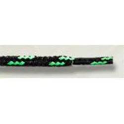 Round Athletic Laces - Dual Tone Black/Neon Green (2 Pair Pack) Shoelaces