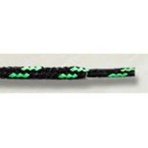 Round Athletic Laces - Dual Tone Black/Neon Green (2 Pair Pack) Shoelaces