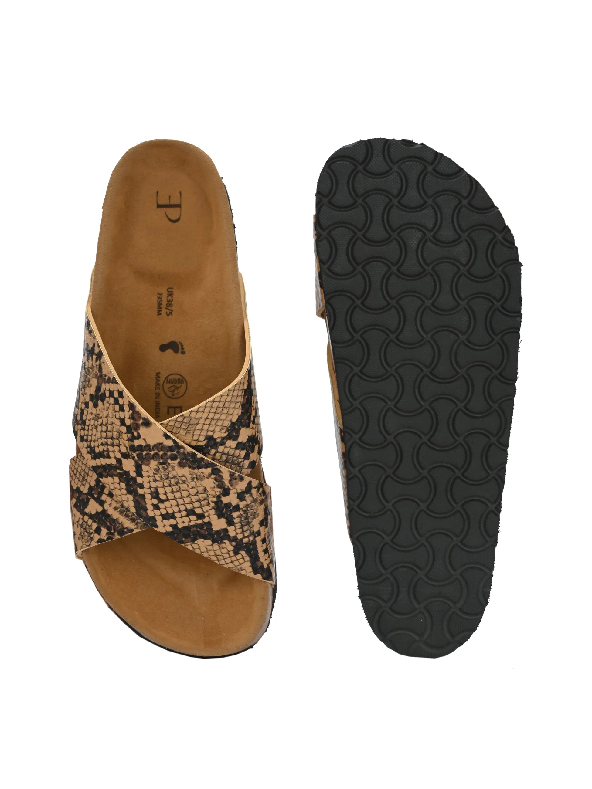 Sable Cross Strap Platform For Women