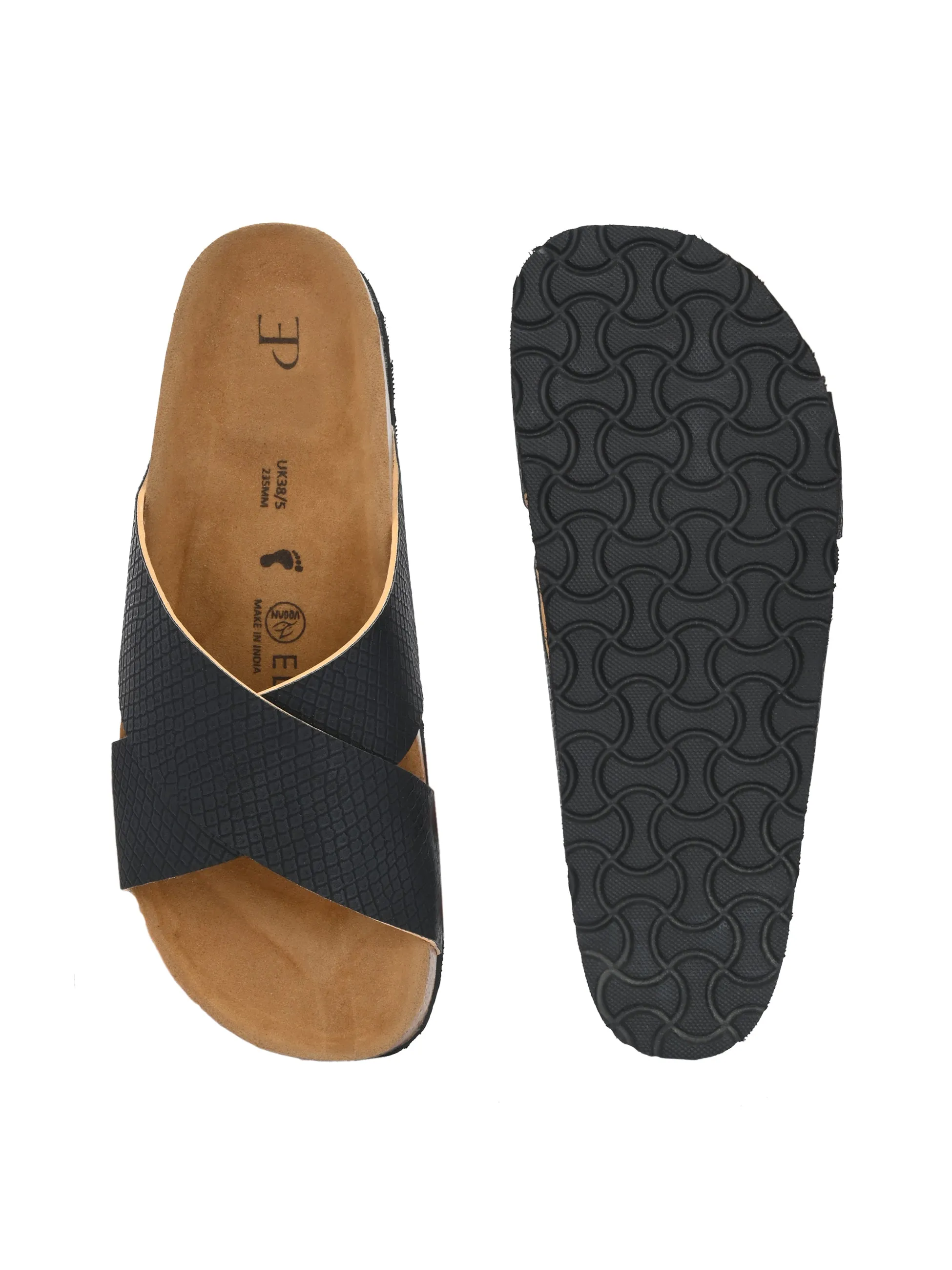 Sable Cross Strap Platform For Women