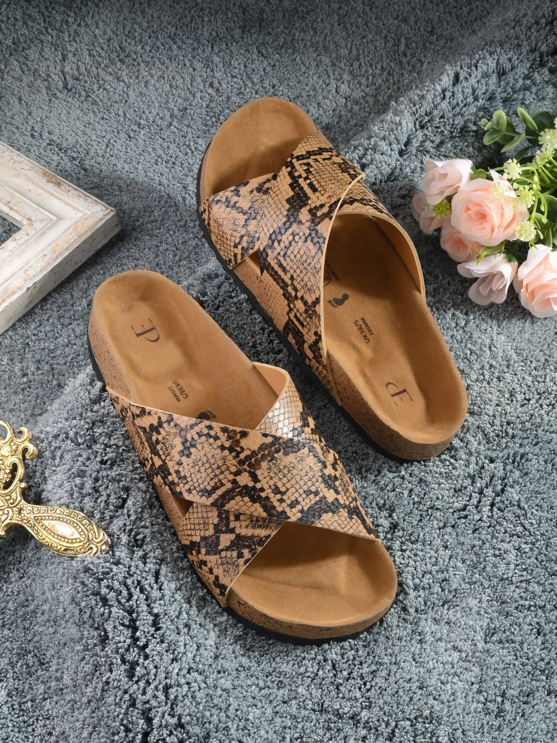 Sable Cross Strap Platform For Women