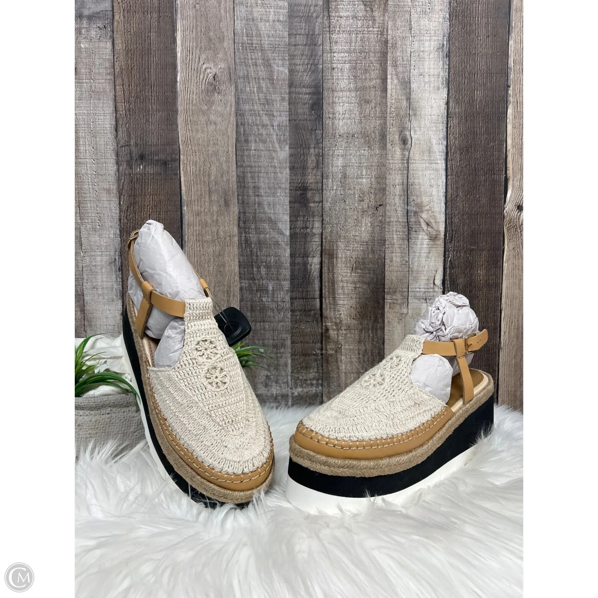 Sandals Heels Platform By Free People In Multi-colored, Size: 8