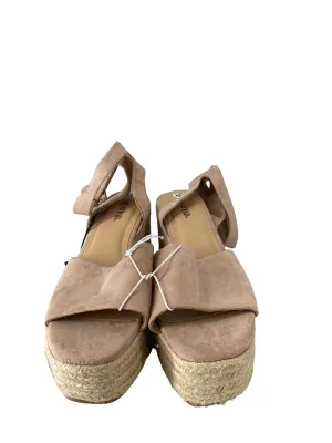 Sandals Heels Platform By Just Fab In Pink, Size: 10
