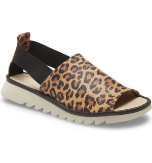 Shore line jaguar leather platform sandals