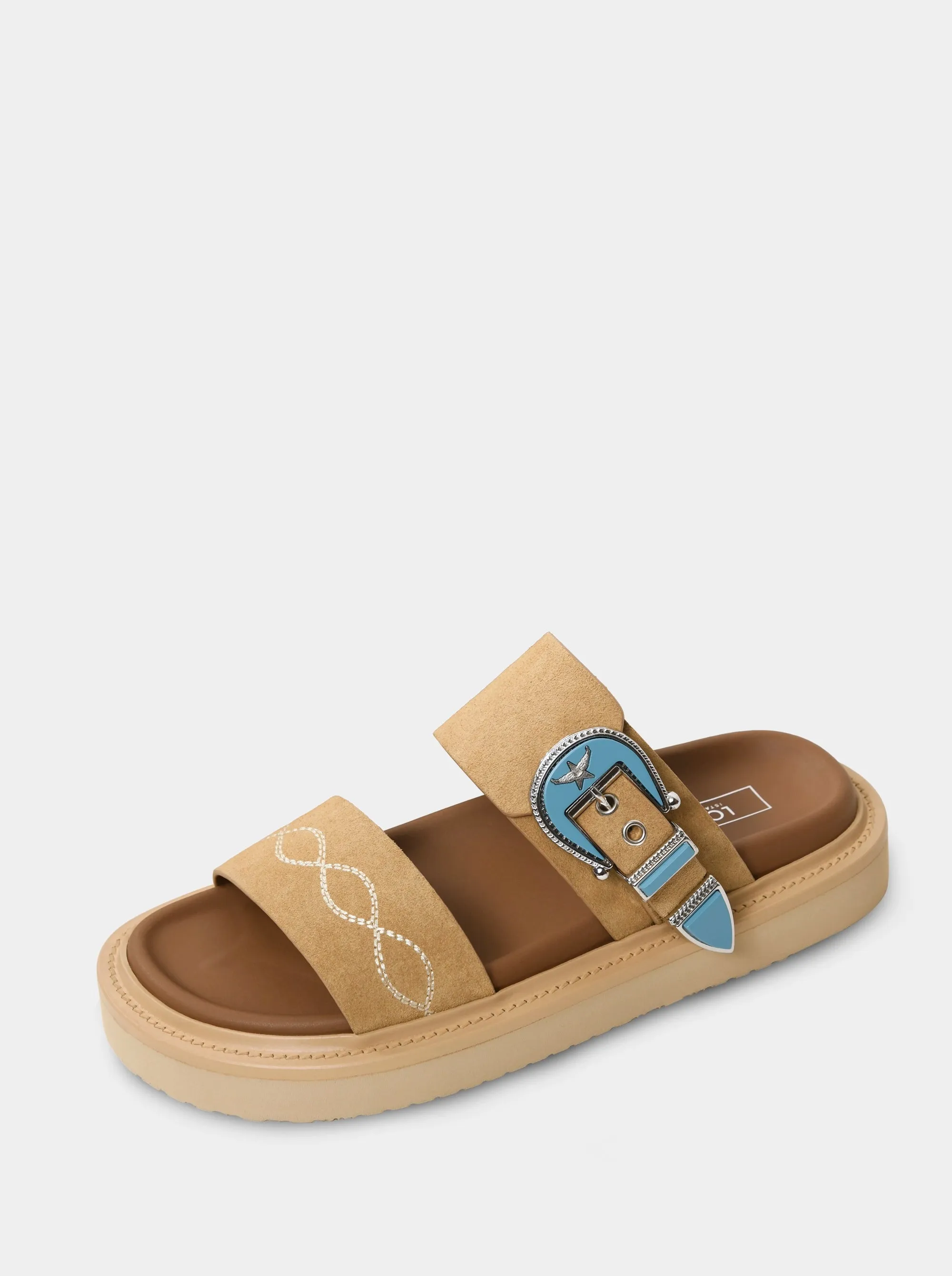 SIENNA CAMEL SUEDE SLIPPERS