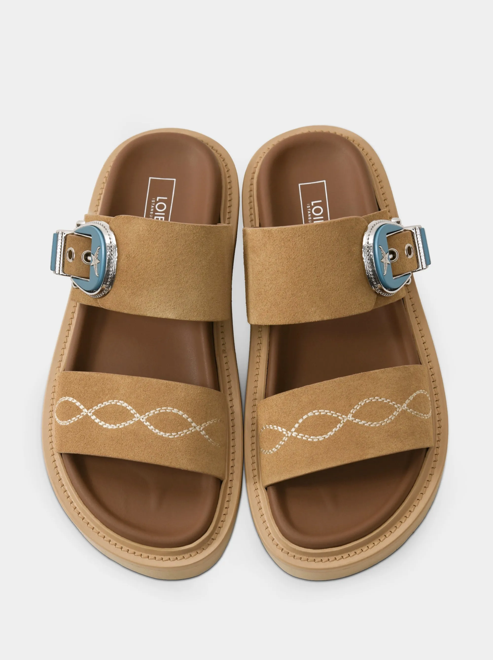 SIENNA CAMEL SUEDE SLIPPERS