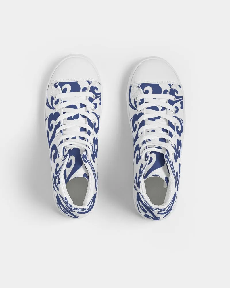 SMF Lucky Clouds Masculine Hightop Canvas Shoe