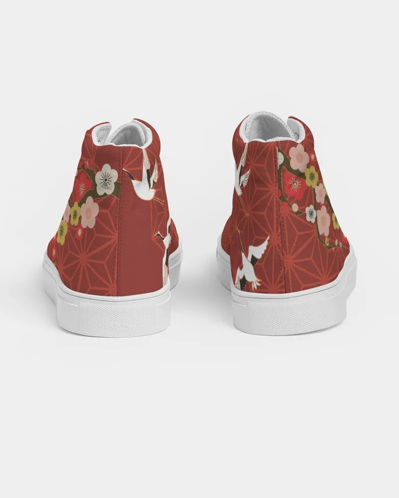 SMF Plum Blossom Masculine Hightop Canvas Shoe
