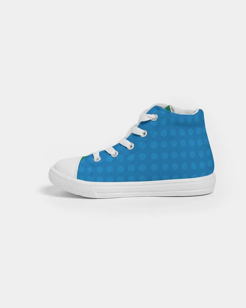 SMF Primary Color Kids Hightop Canvas Shoe