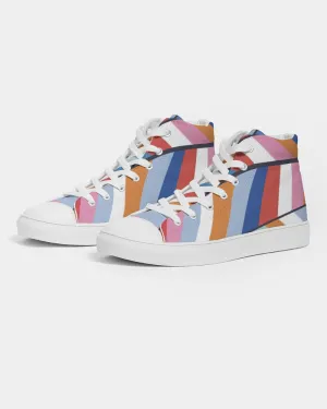 SMF Rainbow Feminine Hightop Canvas Shoe