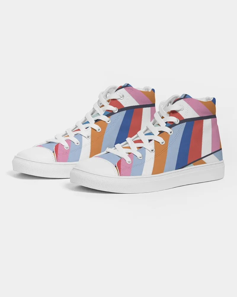 SMF Rainbow Feminine Hightop Canvas Shoe