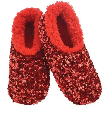 Snoozies - Red Glam - Adult 5/6