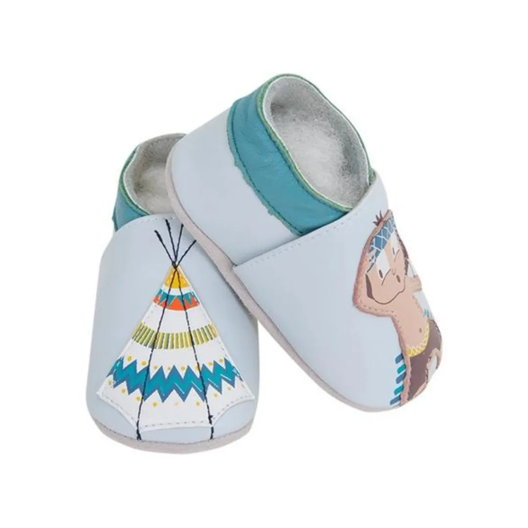 Soft Leather Baby Slippers Indian