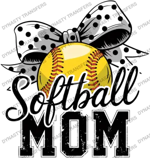 Softball Mom Bow