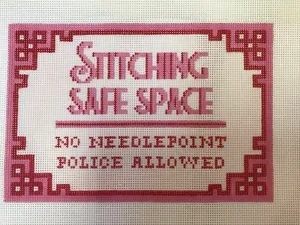 Stitching Safe Space, Pink/Red Small Flat