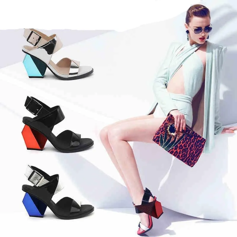 Strange Heel Sandal Woman Platform